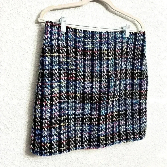 J CREW Multicolored Tweed Mini Skirt - Size 6 - Picture 3 of 7